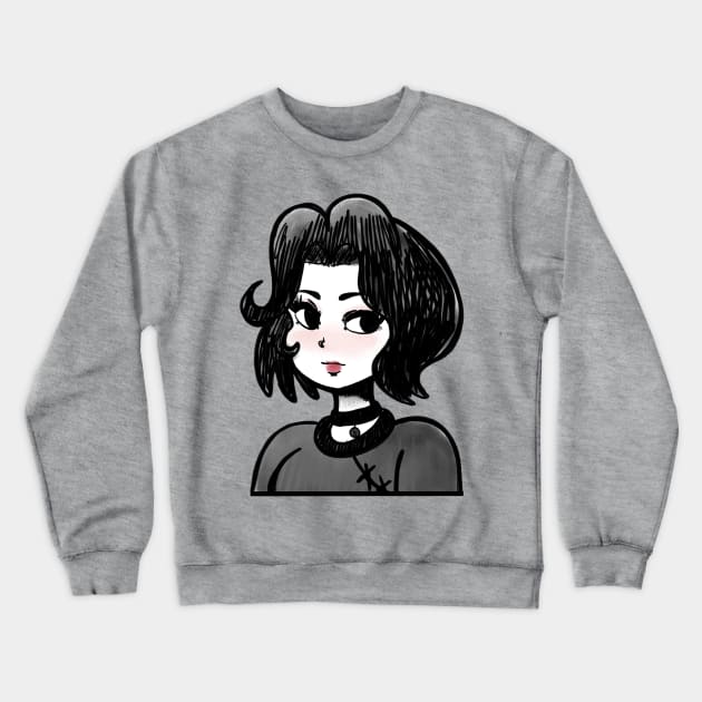 Doomer Girl Crewneck Sweatshirt by nadanainone